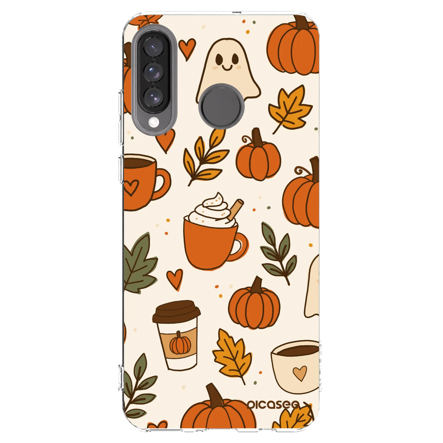 Picasee silikonový průhledný obal pro Huawei P30 Lite - Fall vibes