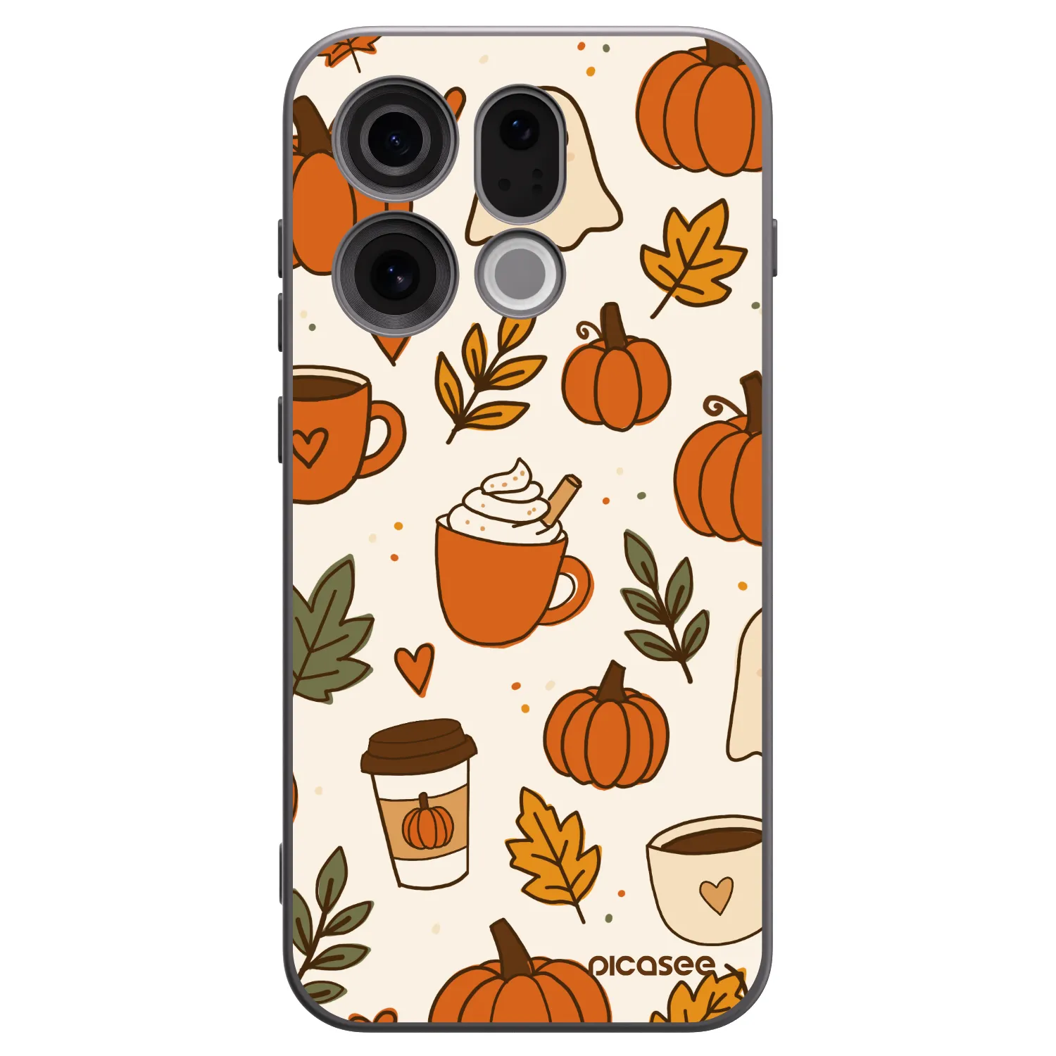 Picasee silikonový černý obal pro OPPO Find X9 - Fall vibes
