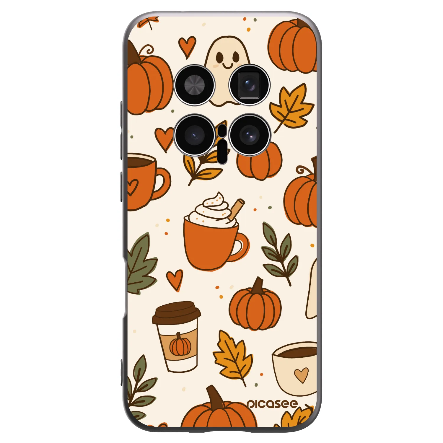 Picasee silikonový černý obal pro Honor Magic8 Pro 5G - Fall vibes