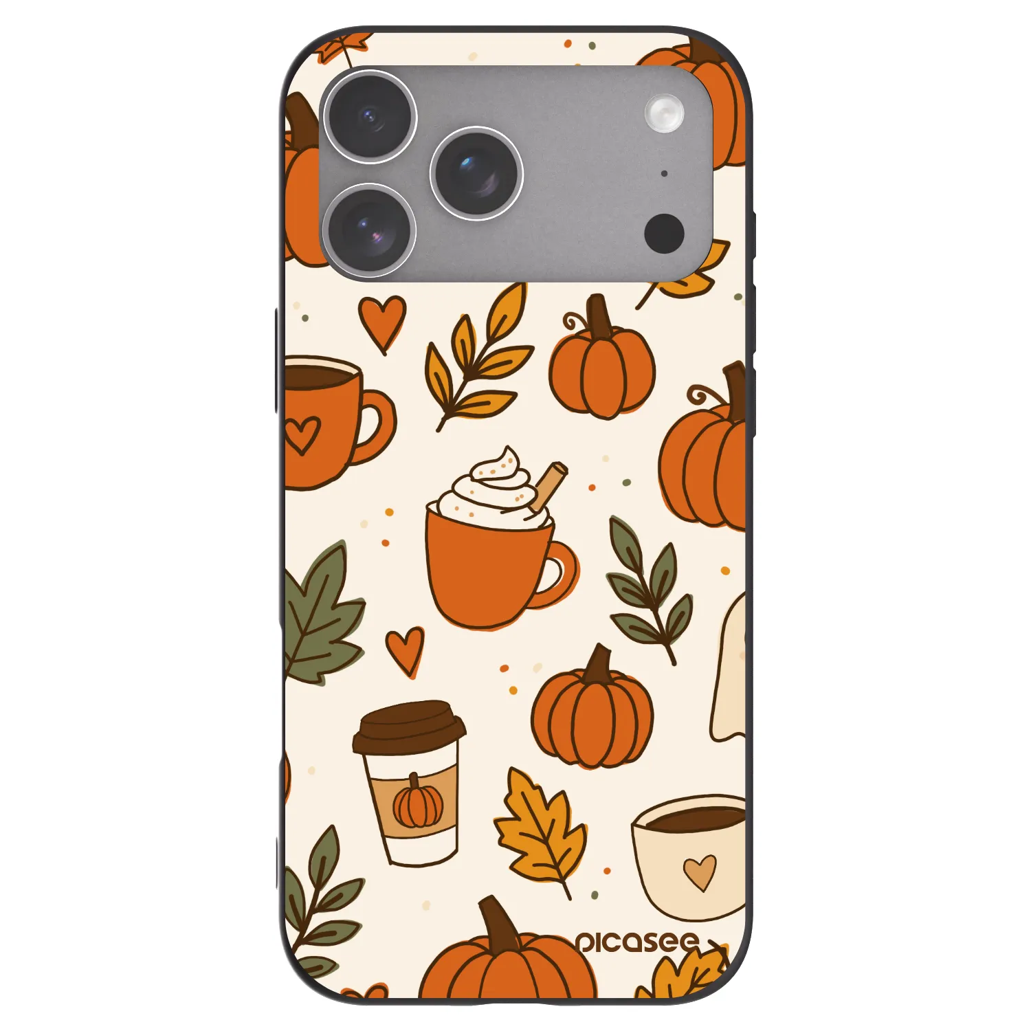 Picasee silikonový černý obal pro Apple iPhone 18 Pro Max - Fall vibes