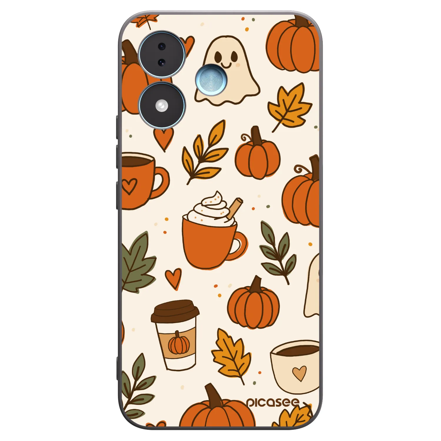 Picasee silikonový černý obal pro Xiaomi Redmi Note 17 5G - Fall vibes