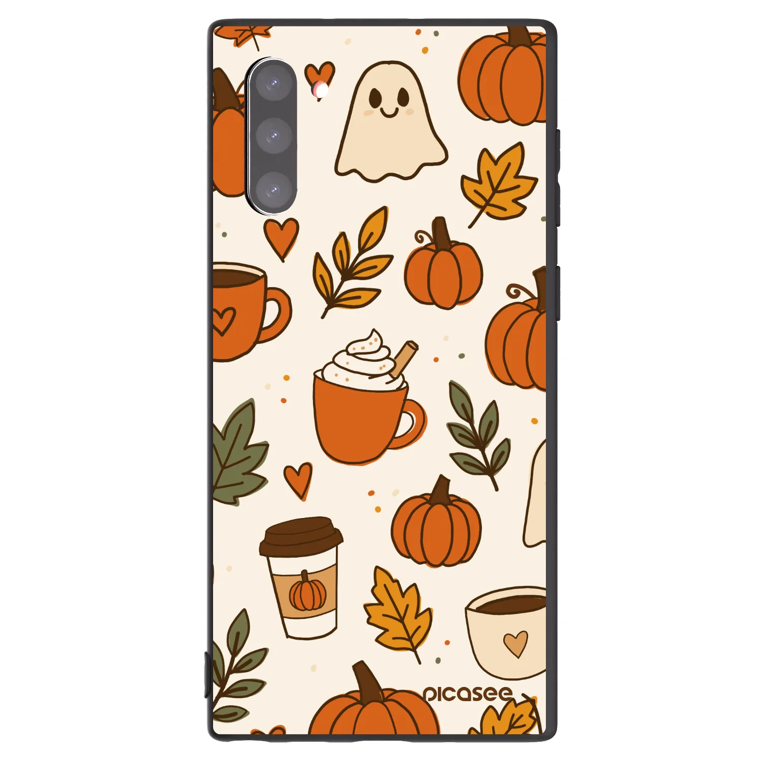 Picasee silikonový černý obal pro Samsung Galaxy Note 10 N970F - Fall vibes