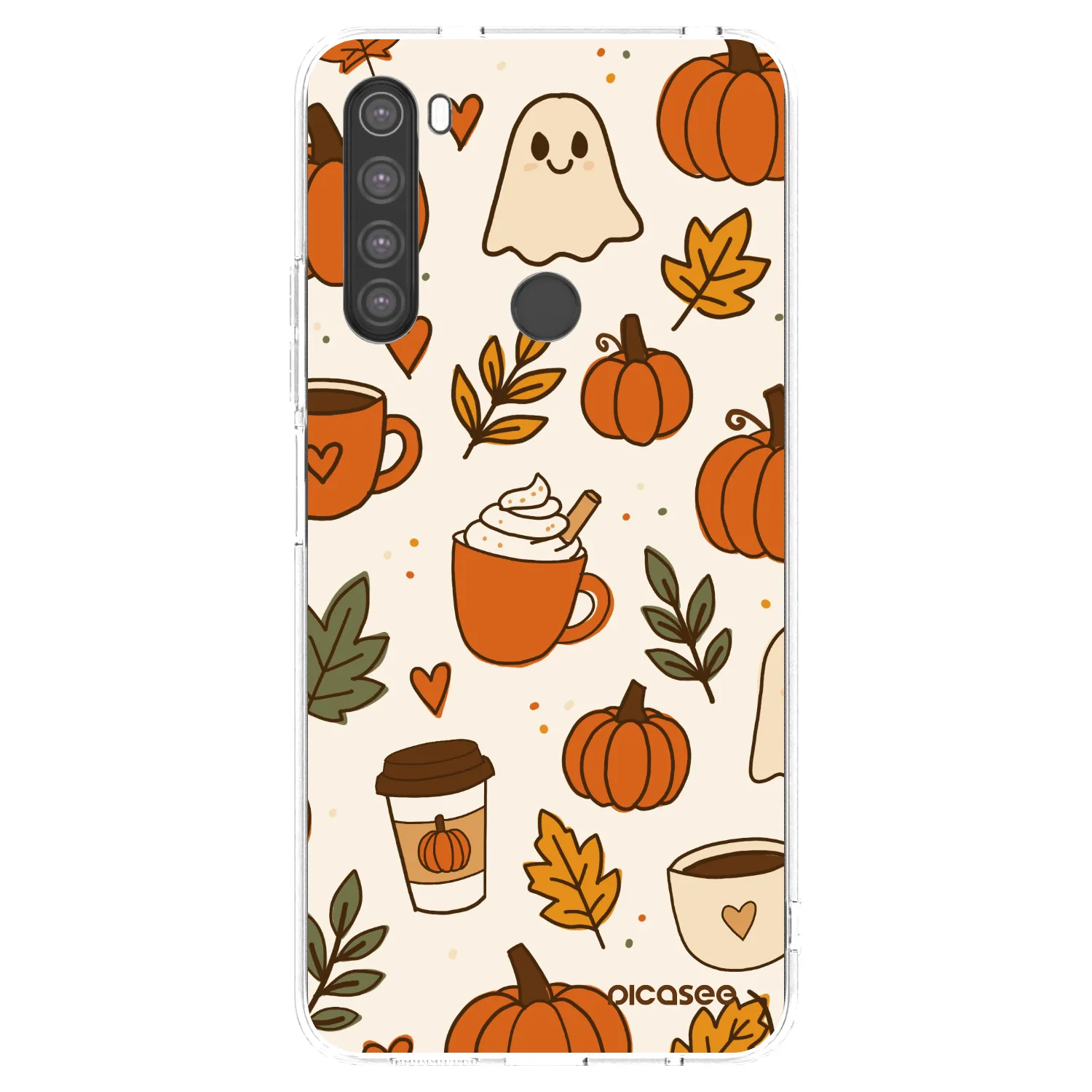 Picasee silikonový průhledný obal pro Xiaomi Redmi Note 8 - Fall vibes