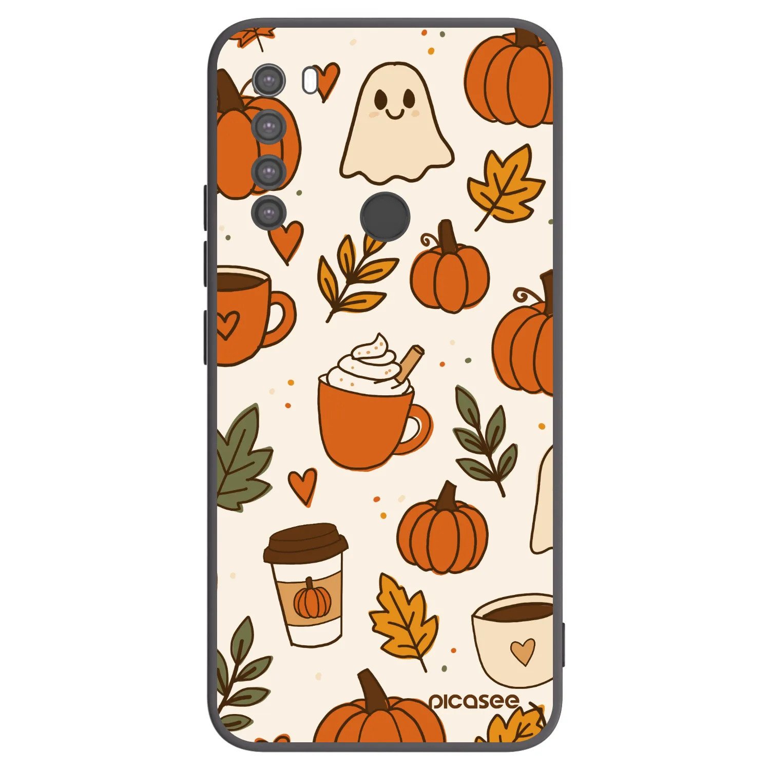 Picasee silikonový černý obal pro Xiaomi Redmi Note 8 - Fall vibes