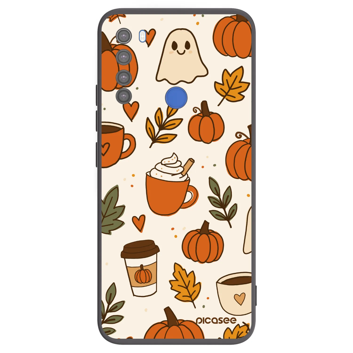Picasee silikonový černý obal pro Xiaomi Redmi Note 8T - Fall vibes