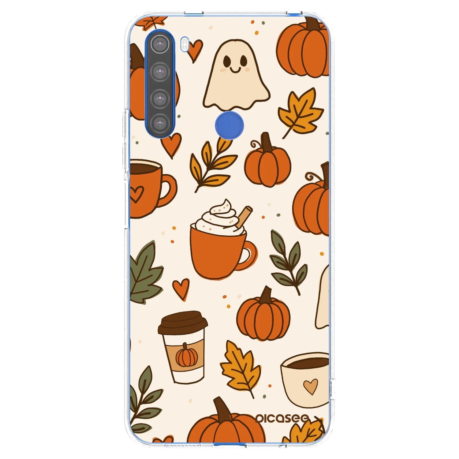 Picasee silikonový průhledný obal pro Xiaomi Redmi Note 8T - Fall vibes