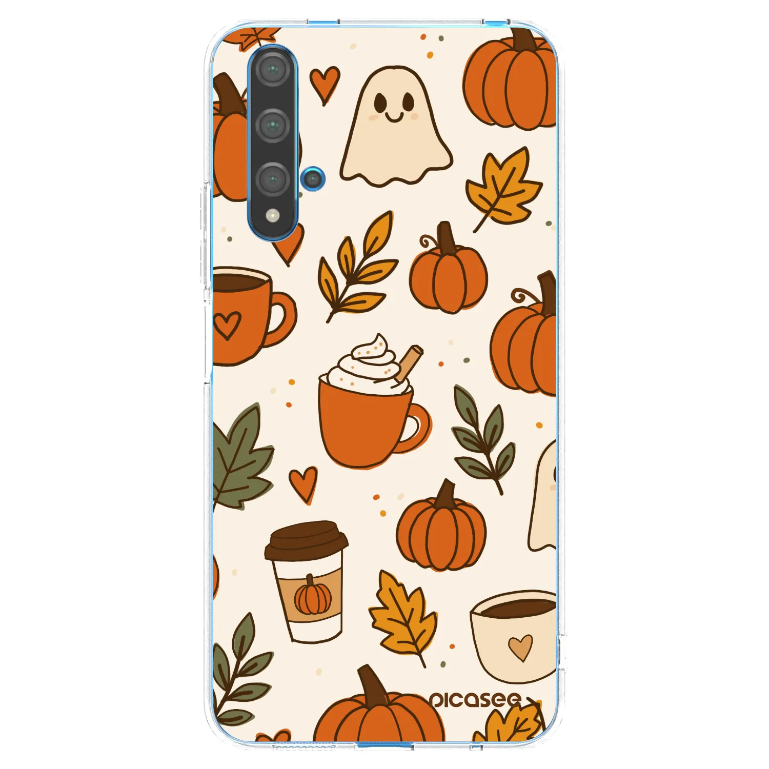 Picasee silikonový průhledný obal pro Huawei Nova 5T - Fall vibes