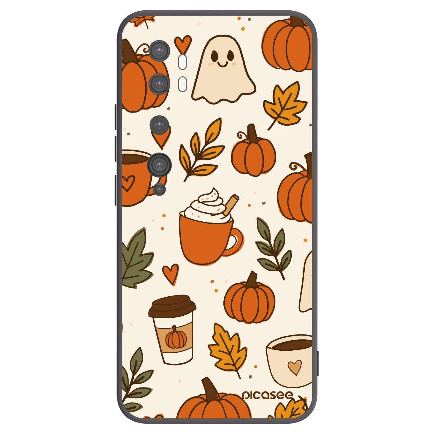 Picasee silikonový černý obal pro Xiaomi Mi Note 10 (Pro) - Fall vibes