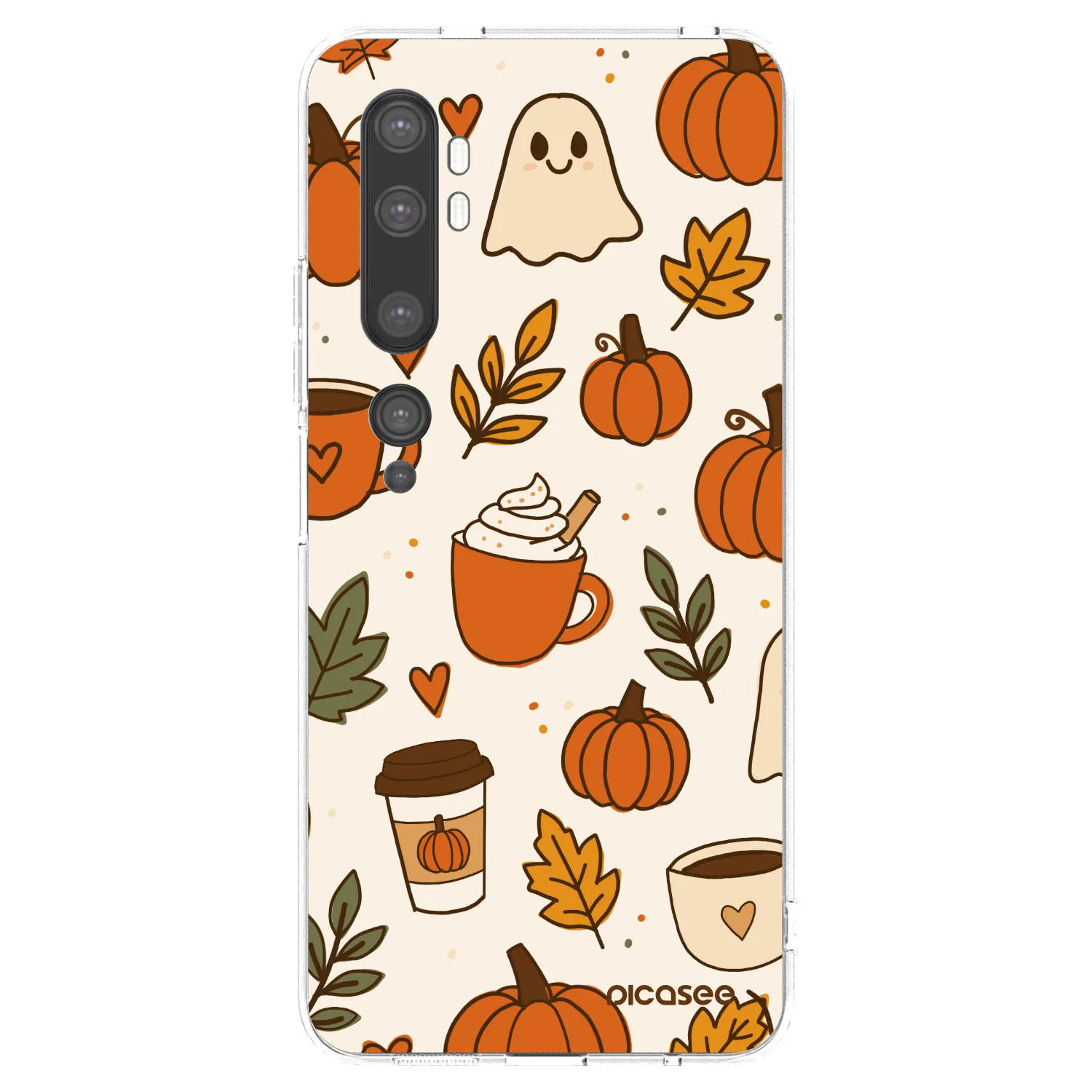 Picasee silikonový průhledný obal pro Xiaomi Mi Note 10 (Pro) - Fall vibes