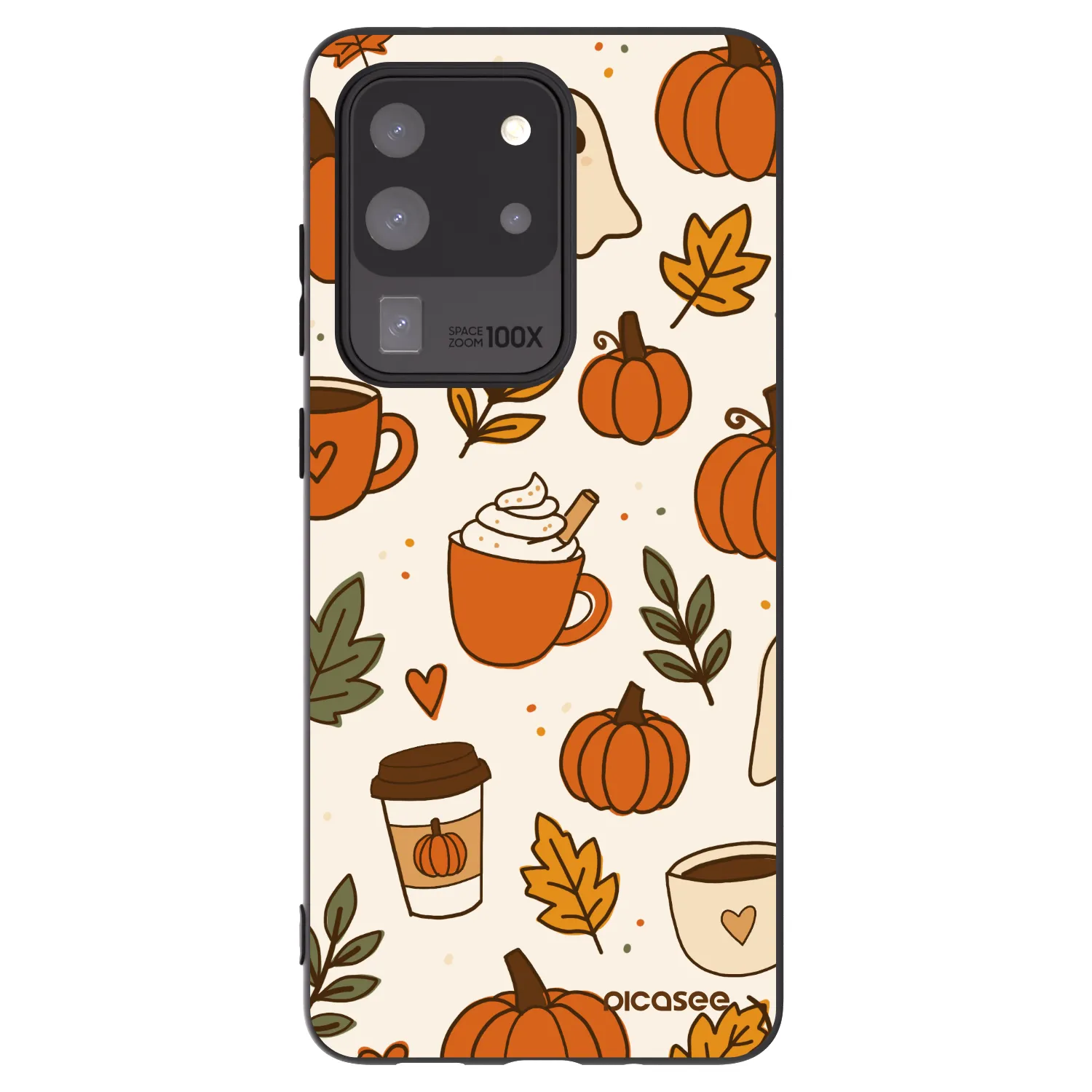 Picasee silikonový černý obal pro Samsung Galaxy S20 Ultra 5G G988F - Fall vibes