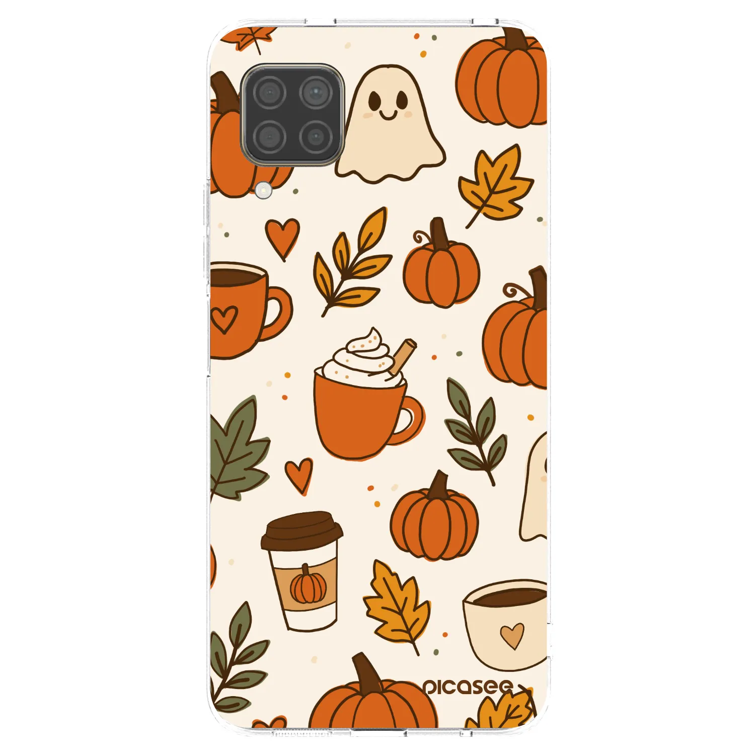 Picasee silikonový průhledný obal pro Huawei P40 Lite - Fall vibes