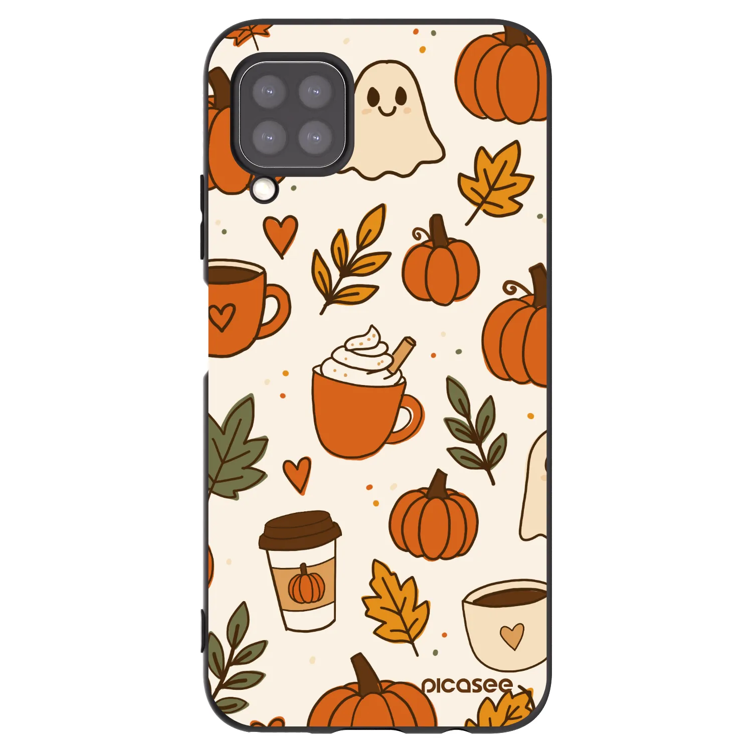 Picasee silikonový černý obal pro Huawei P40 Lite - Fall vibes