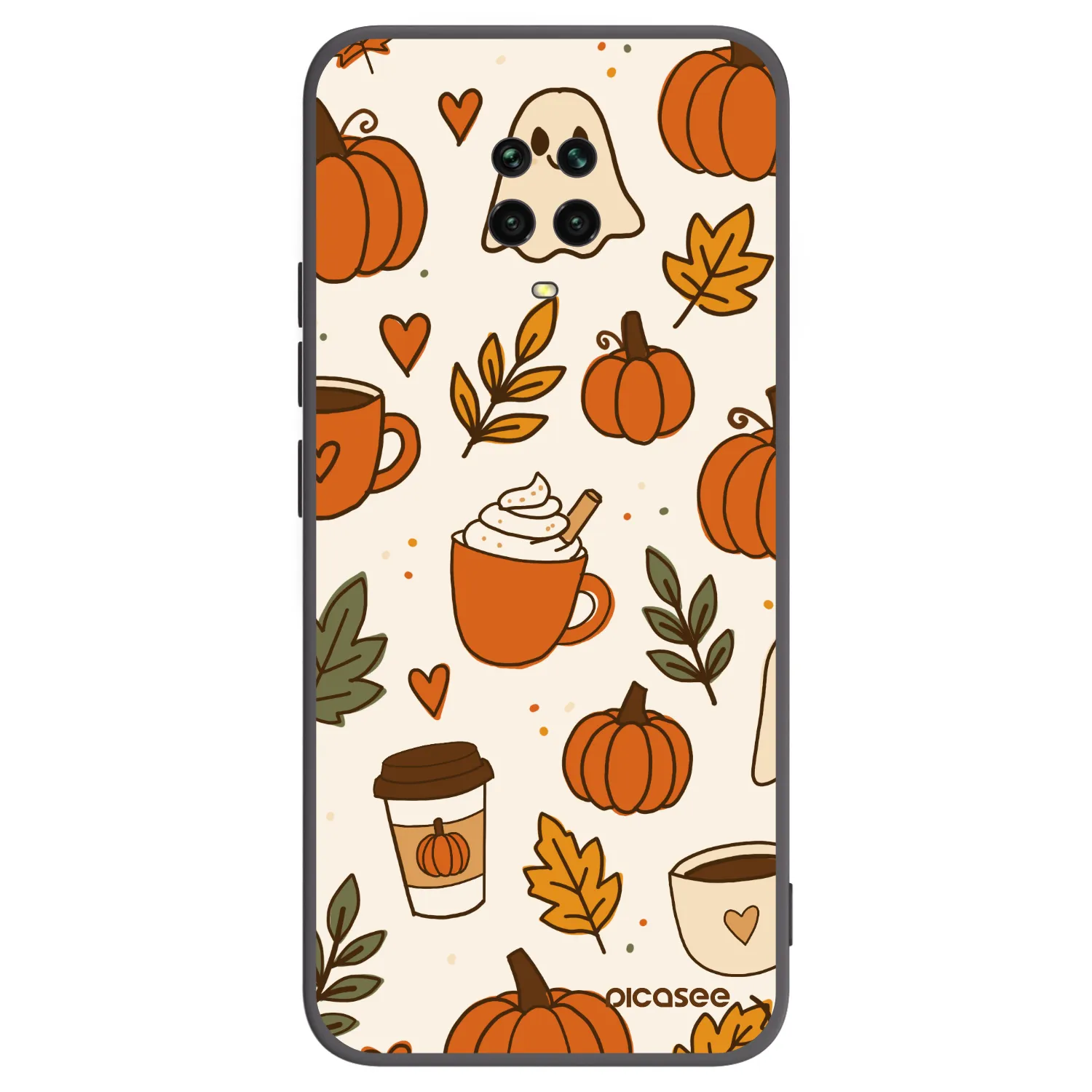 Picasee silikonový černý obal pro Xiaomi Redmi Note 9 Pro - Fall vibes