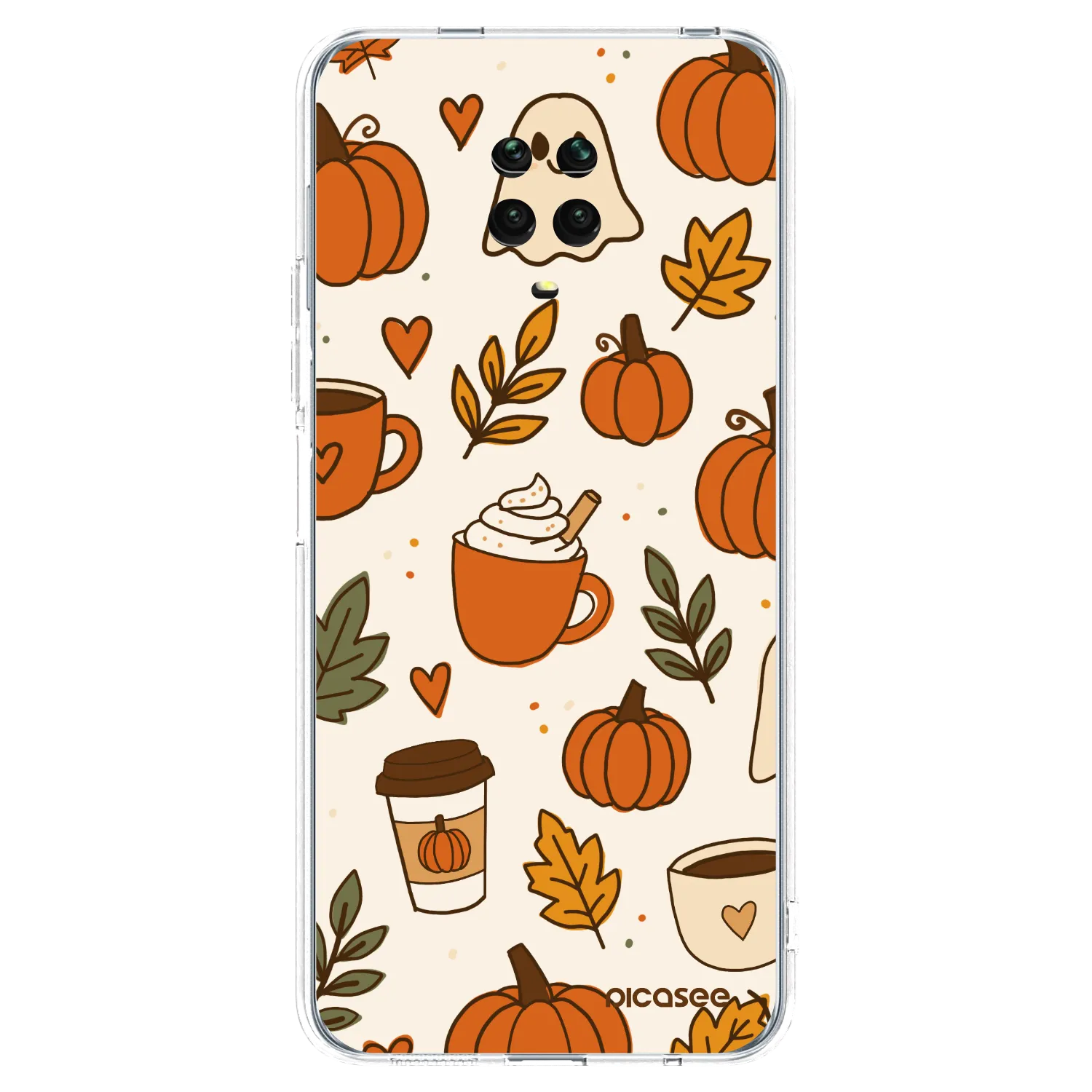 Picasee silikonový průhledný obal pro Xiaomi Redmi Note 9S - Fall vibes