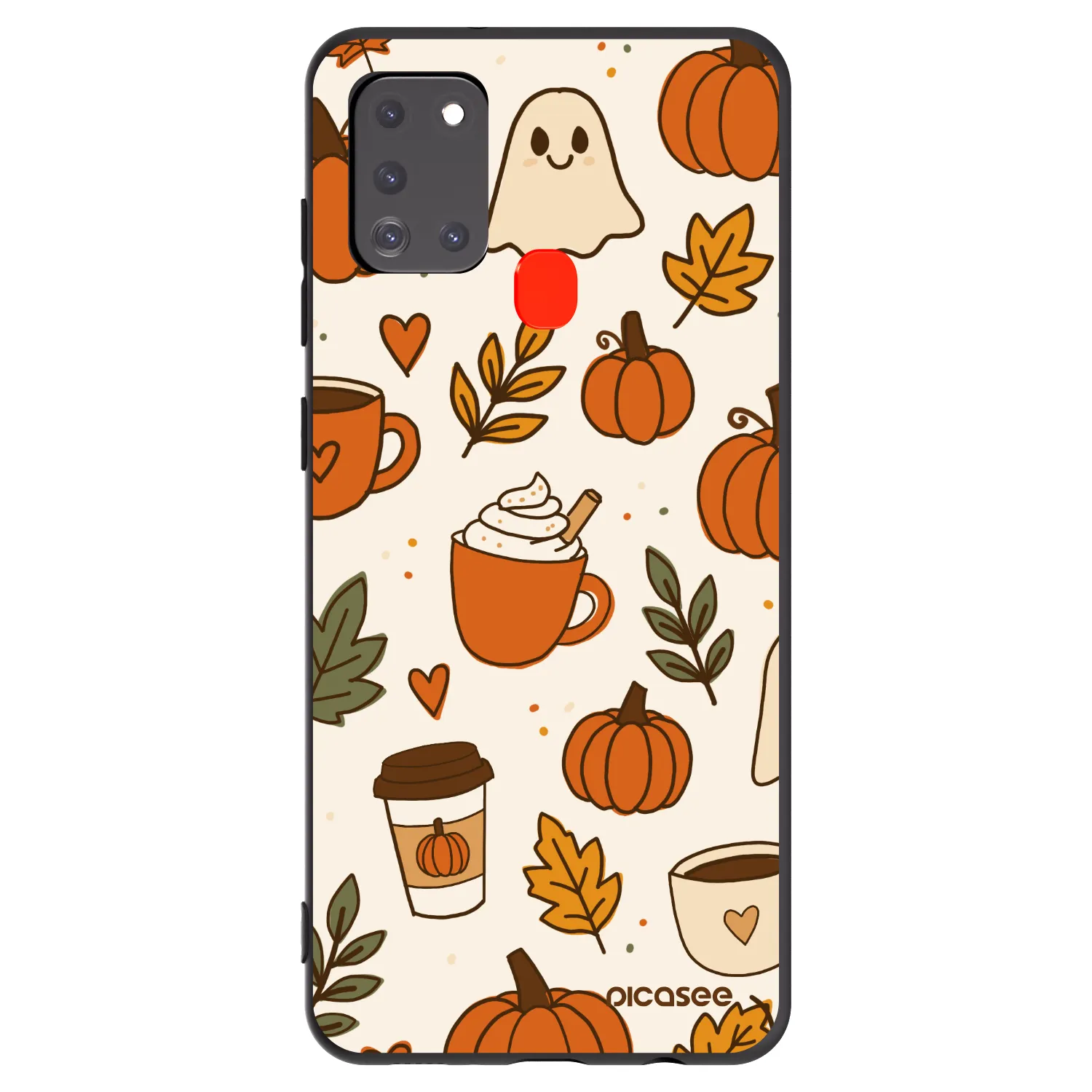 Picasee silikonový černý obal pro Samsung Galaxy A21s - Fall vibes