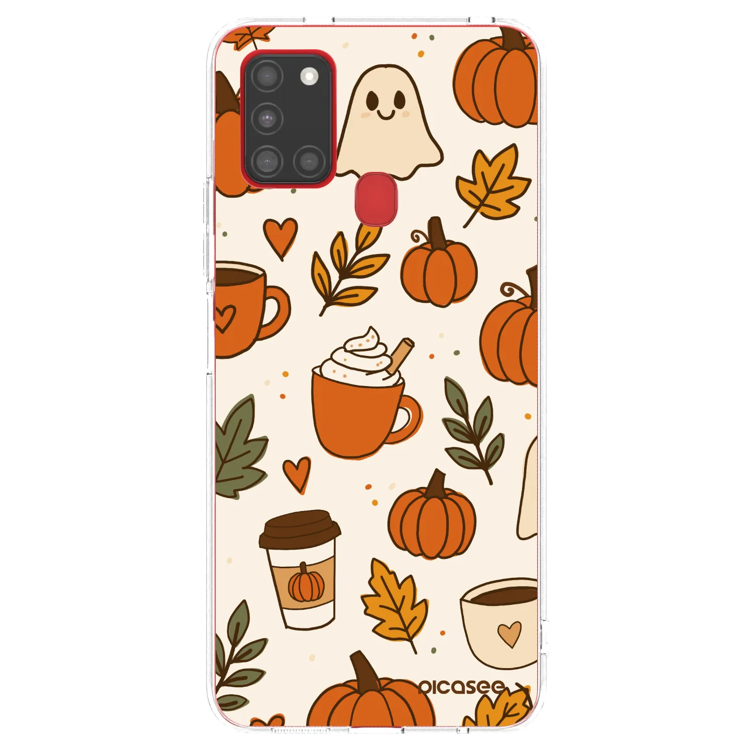 Picasee silikonový průhledný obal pro Samsung Galaxy A21s - Fall vibes