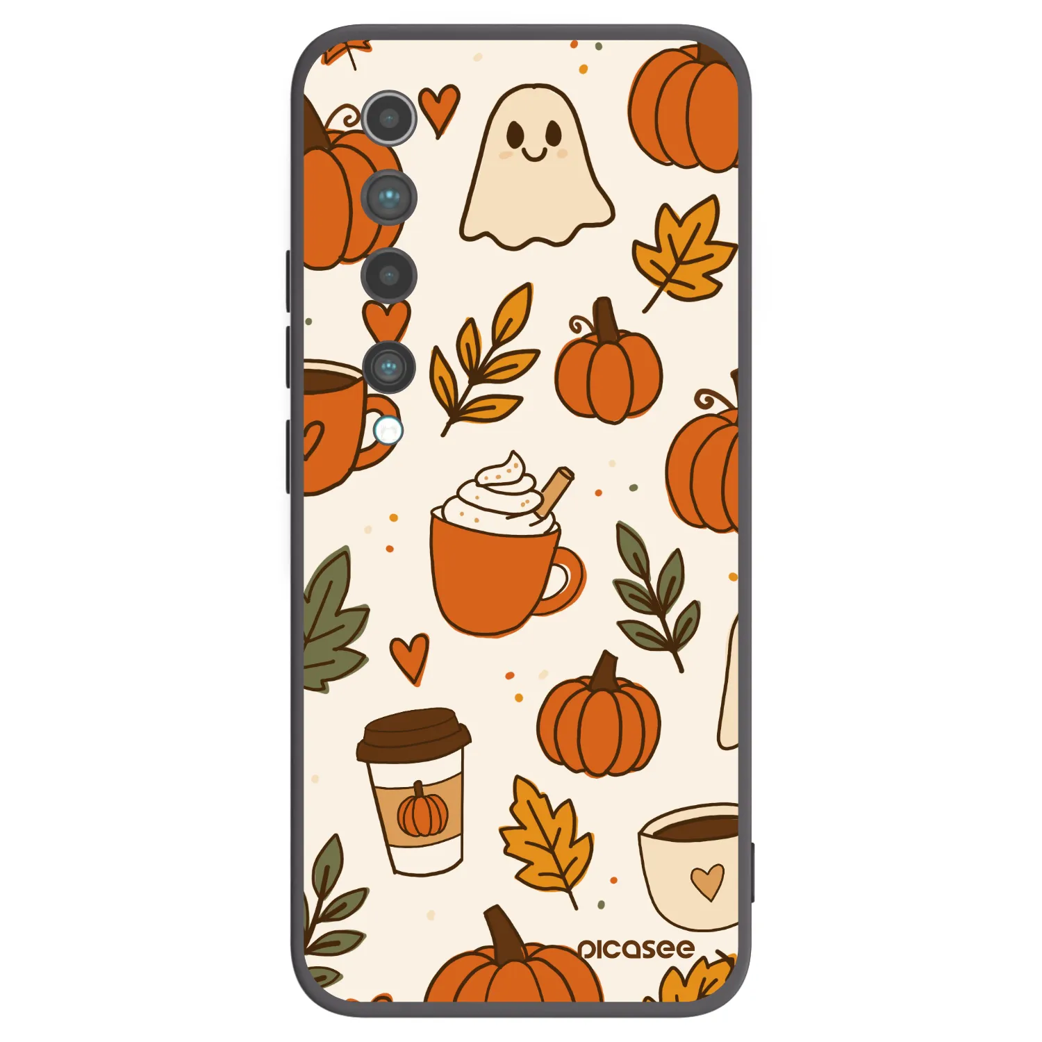 Picasee silikonový černý obal pro Xiaomi Mi 10 - Fall vibes