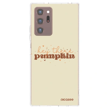 Picasee silikonový průhledný obal pro Samsung Galaxy Note 20 Ultra - Hey there pumpkin