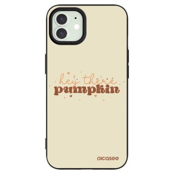 Picasee silikonový černý obal pro Apple iPhone 12 - Hey there pumpkin