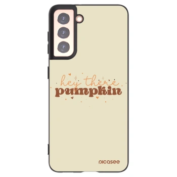 Picasee silikonový černý obal pro Samsung Galaxy S21 5G G991B - Hey there pumpkin