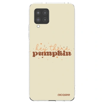 Picasee silikonový průhledný obal pro Samsung Galaxy A42 A426B - Hey there pumpkin