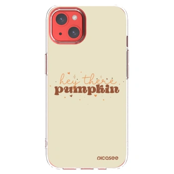 Picasee silikonový průhledný obal pro Apple iPhone 13 - Hey there pumpkin