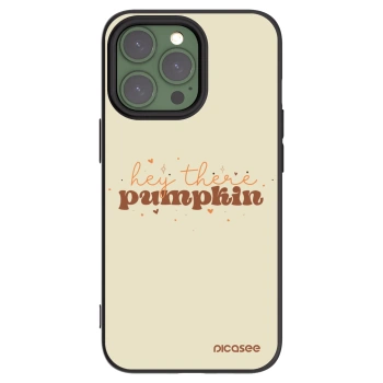 Picasee silikonový černý obal pro Apple iPhone 13 Pro - Hey there pumpkin