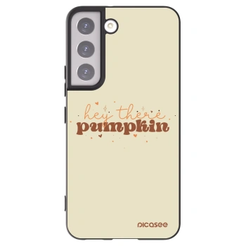 Picasee silikonový černý obal pro Samsung Galaxy S22 5G - Hey there pumpkin