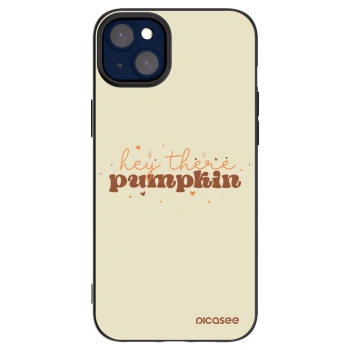 Picasee silikonový černý obal pro Apple iPhone 14 Plus - Hey there pumpkin