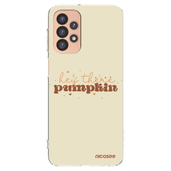 Picasee silikonový průhledný obal pro Samsung Galaxy A23 A236B 5G - Hey there pumpkin