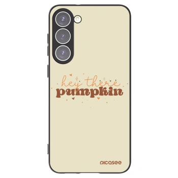 Picasee silikonový černý obal pro Samsung Galaxy S23+ 5G - Hey there pumpkin