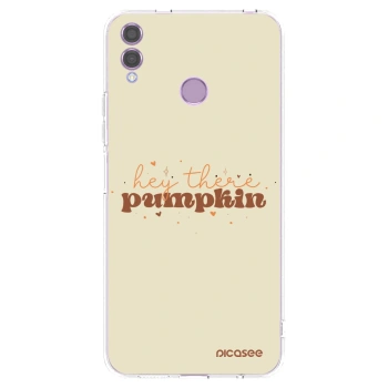 Picasee silikonový průhledný obal pro Honor 8X - Hey there pumpkin