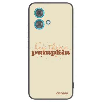 Picasee silikonový černý obal pro Motorola Edge 40 Neo - Hey there pumpkin