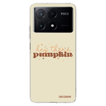 Picasee silikonový průhledný obal pro Xiaomi Poco X6 Pro - Hey there pumpkin
