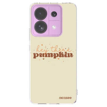 Picasee silikonový průhledný obal pro Xiaomi Redmi Note 13 Pro 5G - Hey there pumpkin