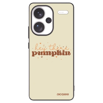 Picasee silikonový černý obal pro Xiaomi Redmi Note 13 Pro+ 5G - Hey there pumpkin