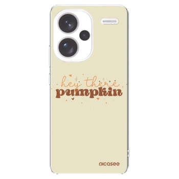 Picasee silikonový průhledný obal pro Xiaomi Redmi Note 13 Pro+ 5G - Hey there pumpkin