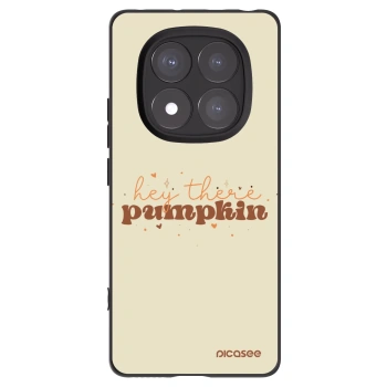 Picasee silikonový černý obal pro Xiaomi Redmi Note 14 Pro+ 5G - Hey there pumpkin