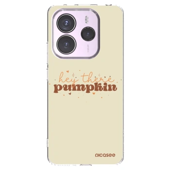 Picasee silikonový průhledný obal pro Xiaomi Redmi Note 14 5G - Hey there pumpkin