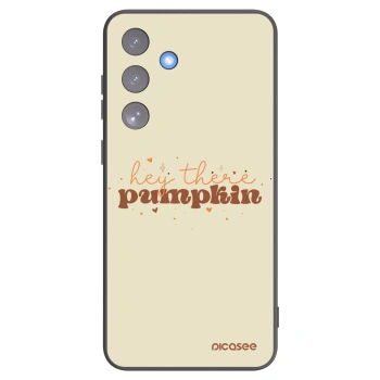 Picasee silikonový černý obal pro Samsung Galaxy S25 FE 5G - Hey there pumpkin