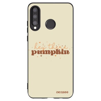 Picasee silikonový černý obal pro Huawei P30 Lite - Hey there pumpkin