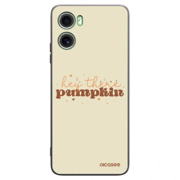 Picasee silikonový černý obal pro Motorola Moto G06 - Hey there pumpkin