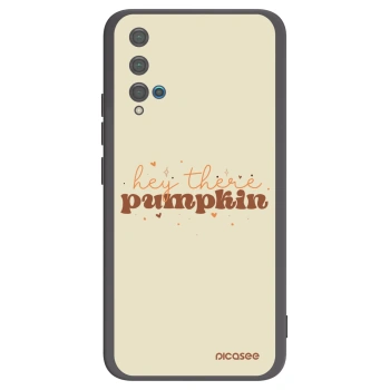 Picasee silikonový černý obal pro Huawei Nova 5T - Hey there pumpkin