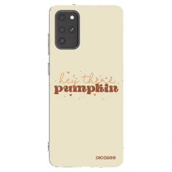 Picasee silikonový průhledný obal pro Samsung Galaxy S20+ G985F - Hey there pumpkin