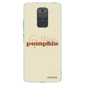 Picasee silikonový černý obal pro Xiaomi Redmi Note 9 - Hey there pumpkin