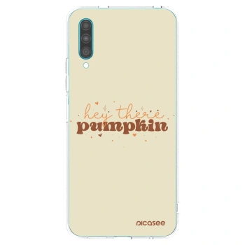 Picasee silikonový průhledný obal pro Samsung Galaxy A30s A307F - Hey there pumpkin