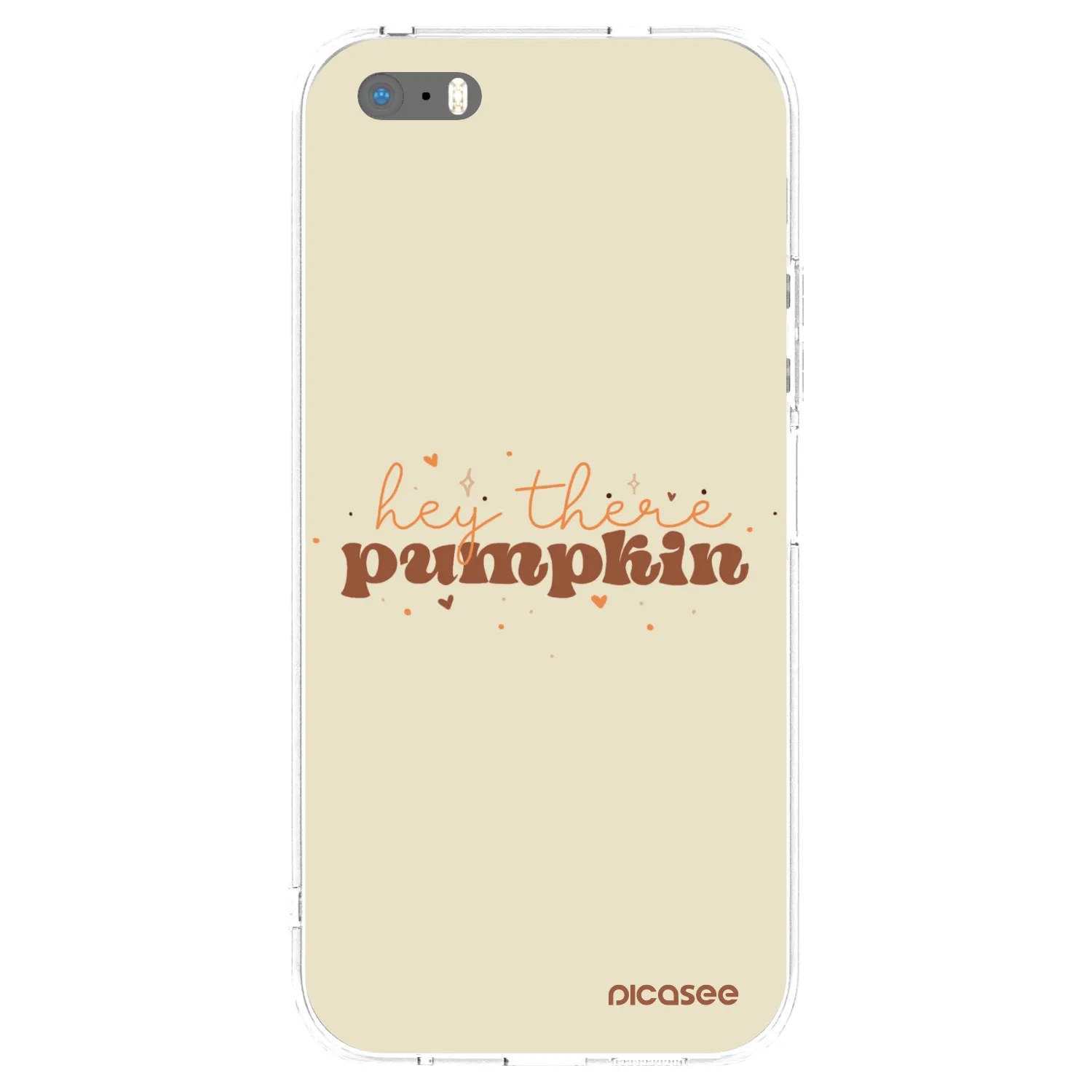 Picasee silikonový průhledný obal pro Apple iPhone 5/5S/SE - Hey there pumpkin
