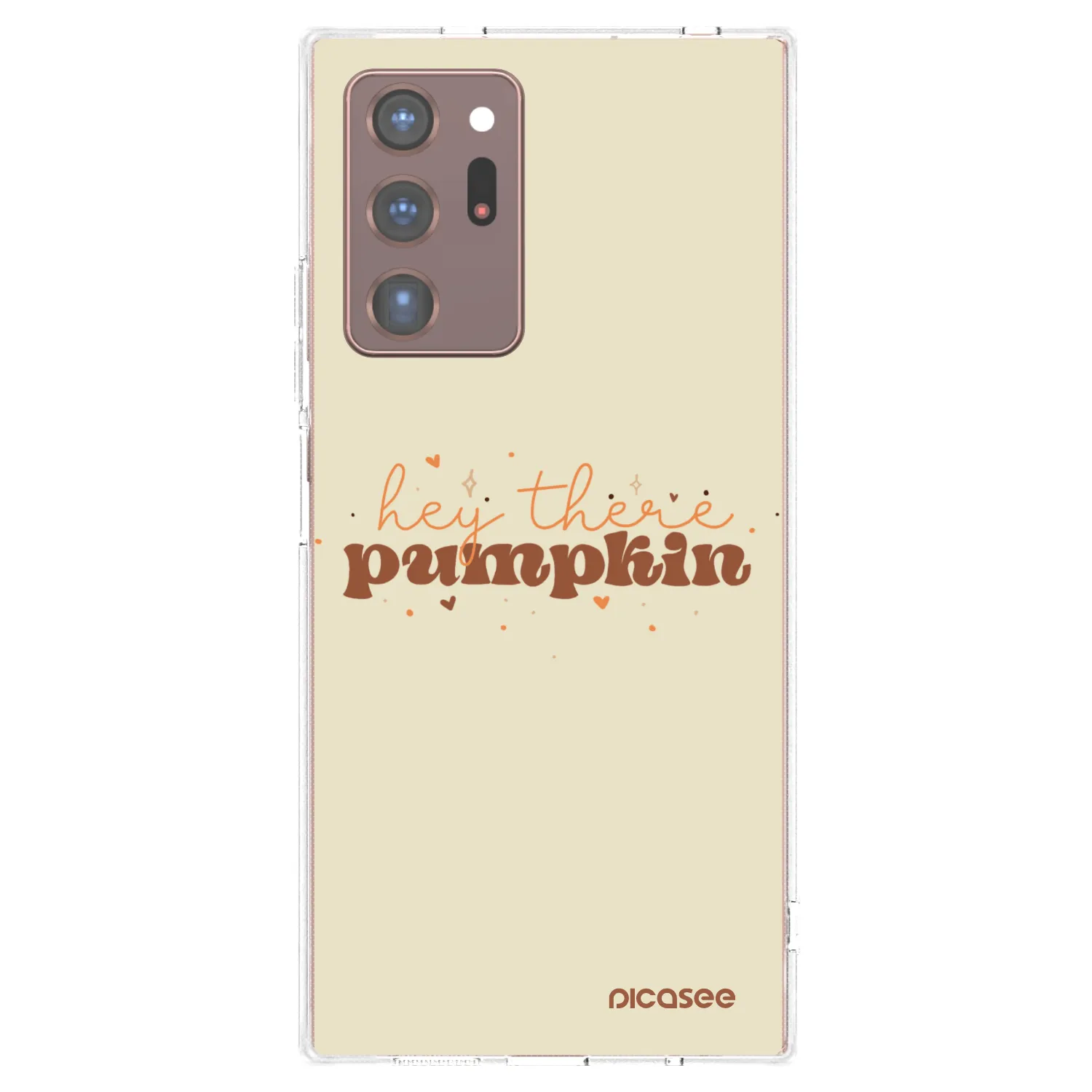 Picasee silikonový průhledný obal pro Samsung Galaxy Note 20 Ultra - Hey there pumpkin