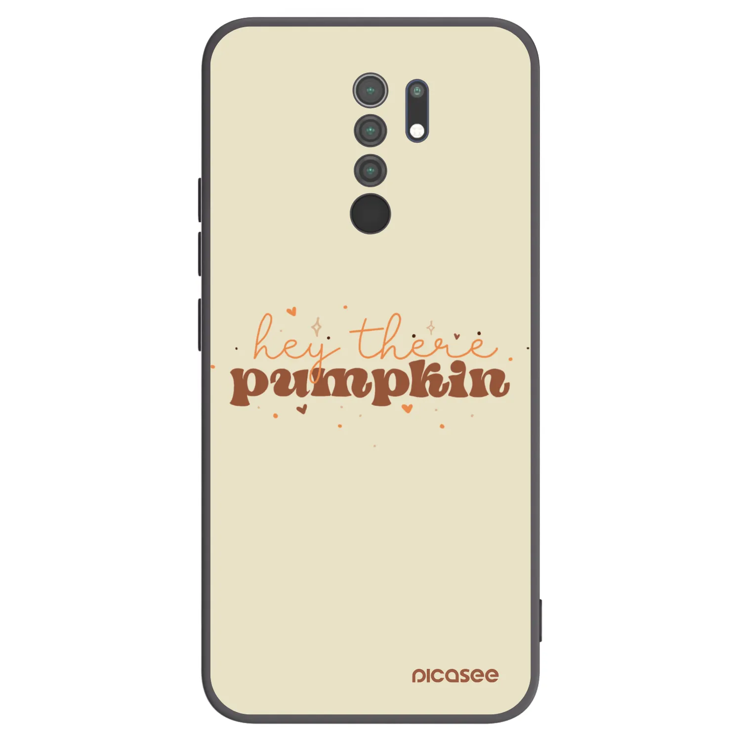 Picasee silikonový černý obal pro Xiaomi Redmi 9 - Hey there pumpkin