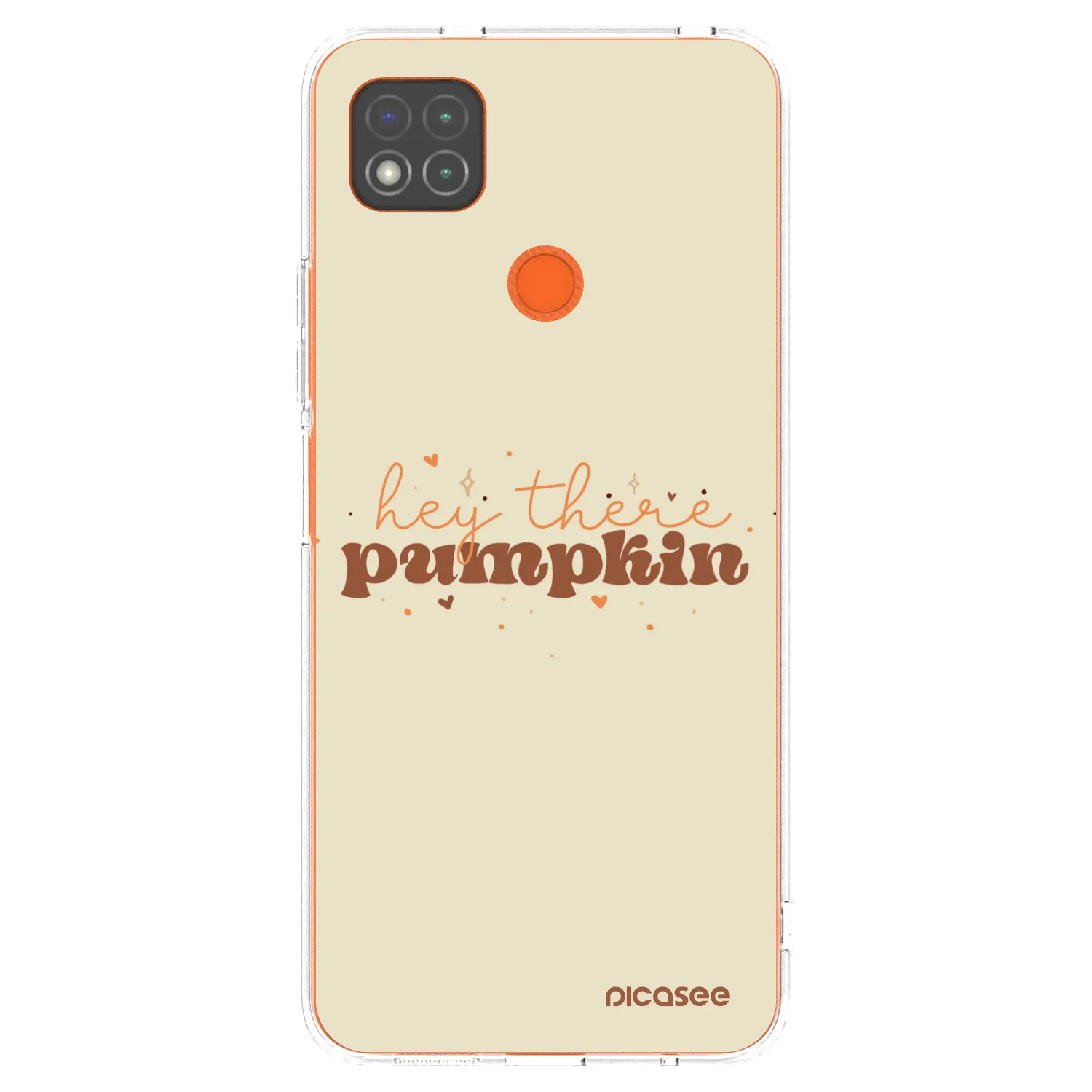 Picasee silikonový průhledný obal pro Xiaomi Redmi 9C - Hey there pumpkin
